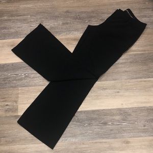 Express Editor Pants, Light Blue Pin Stripe/Black, Size 10, Wide Leg